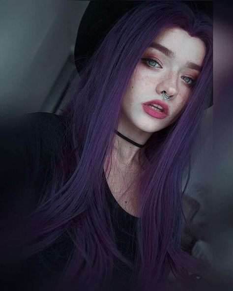 Hair Color Purple, Scene Hair, New Rock, Dye My Hair, Hair Dye Colors, Hair Inspo Color, Cool Hair Color, Synthetic Lace Front Wigs, Grunge Hair