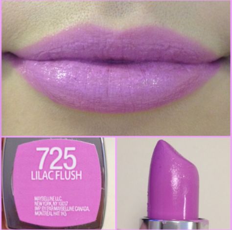 Maybelline~ Lilac Flush   http://amandaphenomenon.com/category/maybelline/ Lilac Lipstick, Pale Skin Beauty, Pastel Lips, Gold Gel Nails, Maybelline Color Sensational, Makeup Lips, Maybelline Makeup, Purple Lipstick, Swag Makeup