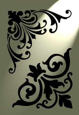 Saint Rafael, French Stencil, Stencil Patterns Templates, Stencil Decor, Damask Stencil, Flourish Design, Stencils Printables, Style Shabby Chic, Stencil Furniture