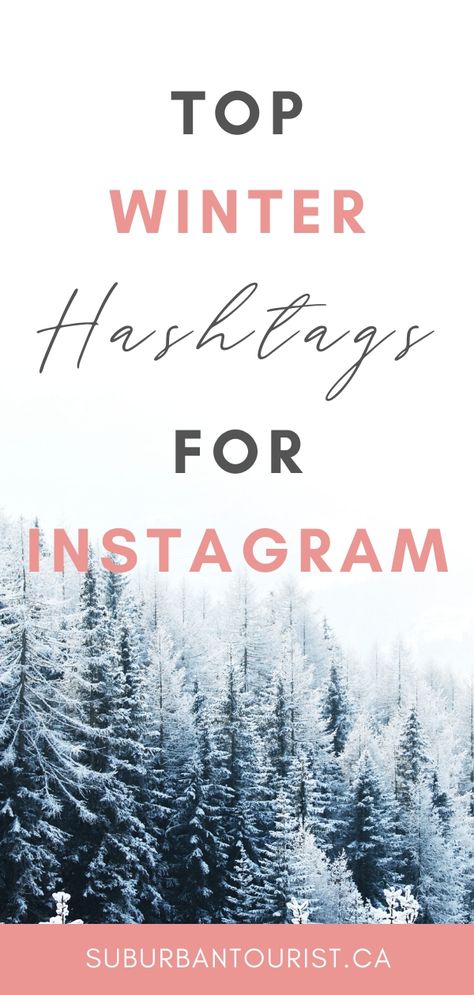 Pretty snow photos on your Instagram feed deserve the right hashtags. The top winter hashtags for Instagram to use to boost your visibility. #winter #hashtags #instagram #instagramtips | winter hashtags | winter hashtags for Instagram Winter Hashtags Instagram, Winter Posts For Instagram, Winter Hashtags, Insta Hashtags, Hastag Instagram, Pretty Snow, Hashtags For Instagram, Ig Caption, Hashtags Instagram