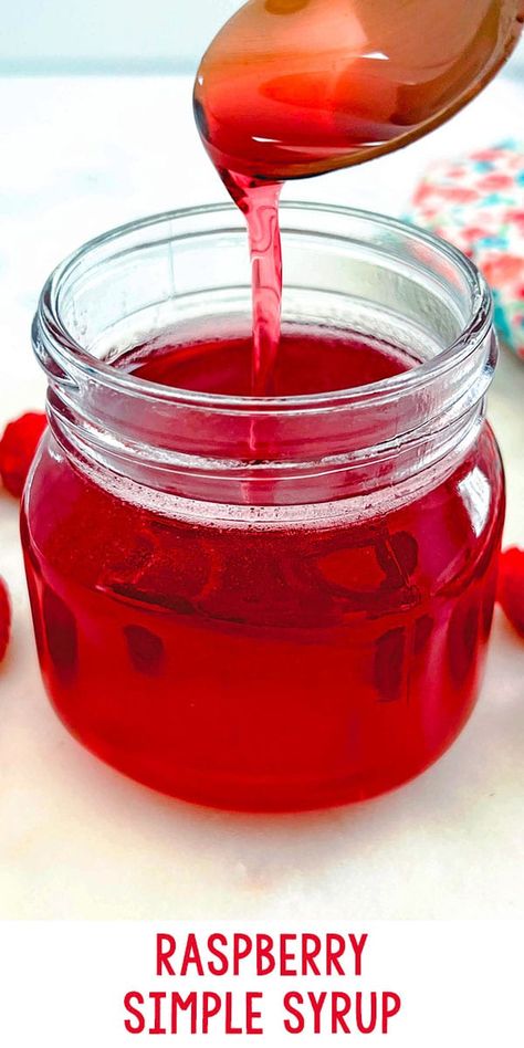 Raspberry Simple Syrup Raspberry Drinks, Raspberry Simple Syrup, Tart Raspberry, Raspberry Pancakes, Nonalcoholic Drinks, Menu Drink, Raspberry Drink, Simple Syrup Recipe, Raspberry Coffee