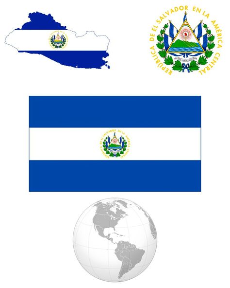 República de El Salvador All About Me Printable, Country Facts, Geography Map, County Map, Miss Kobayashi's Dragon Maid, Alternate History, Flags Of The World, Coat Of Arms, Geography