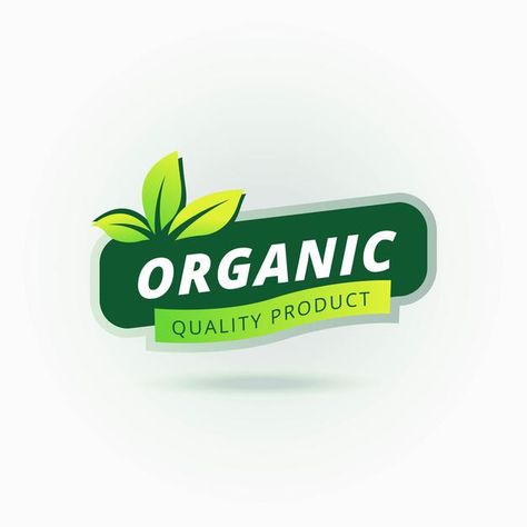 Organic logo sertified label Premium Vec... | Premium Vector #Freepik #vector #label #leaf #green #hand-drawn Organic Packaging Design, Organic Food Logo, Organic Packaging, Organic Labels, Visit Card, Tea Logo, Honey Bottles, Label Shapes, Organic Logo