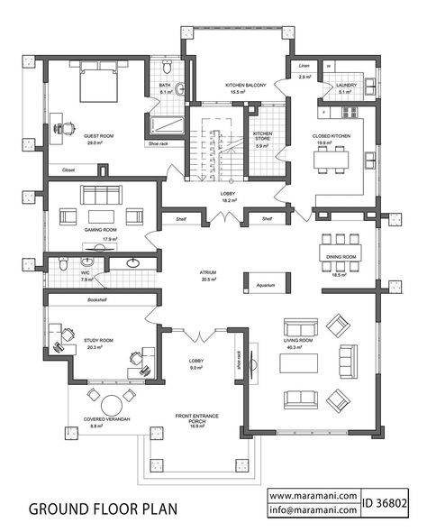 6 Bedroom Bungalow House Plans, 7 Bedroom House Plans 2 Story Modern, Game Room Floor Plans, Floor Plan With Balcony, Mini Mansions Homes, Gym Family Room, 10 Bedroom House Plans, 6 Bedroom House Plans 2 Story, 5 Bedroom House Floor Plan One Level