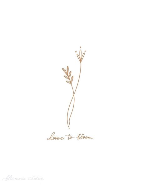 Tiny Plant Tattoo Simple, Bloom With Grace Tattoo Ideas, All Along You Were Blooming Tattoo, Flower Word Tattoo Stems, Bloom Tattoo Ideas, Blooming Tattoo Ideas, See Me Bloom Tattoo, Bloom Where You Are Planted Tattoo, Bloom Tattoo Words