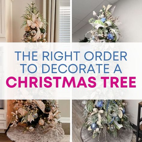 What is the Right Order to Decorate a Christmas Tree Sparkly Garland Christmas Tree, How To Professionally Decorate A Christmas Tree, Christmas Tree Cuttings Decor, Order Of Christmas Tree Decorations, How To Decorate A Green Christmas Tree, Decorating Your Christmas Tree, What Order To Decorate Christmas Tree, How To Put Picks In A Christmas Tree, Steps To Decorate A Christmas Tree