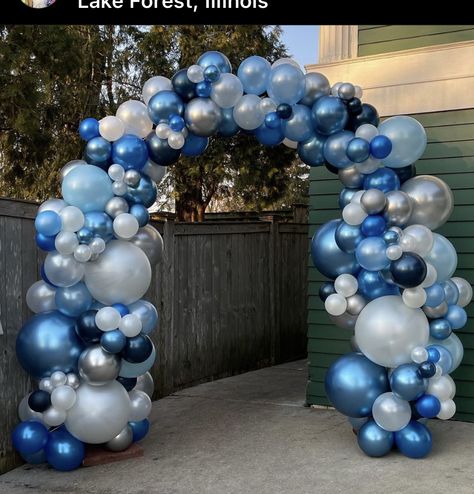 Blue And Purple Balloon Arch, Decoration Ideas For Birthday, Airplane Birthday Party Decorations, Balloon Decoration Ideas, Blue Party Decorations, Sweet Sixteen Birthday Party Ideas, Beautiful Balloons, Black And Gold Balloons, Airplane Birthday Party