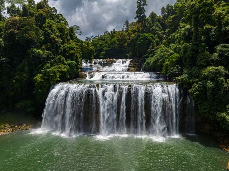 Aerial drone survey of Tinuy an Falls in Bislig, Surigao del Sur. Philippines. stock image Surigao Del Sur, Vector Ornaments, Water Nature, Aerial Drone, Philippines, Vector Free, Stock Images, Water, Quick Saves