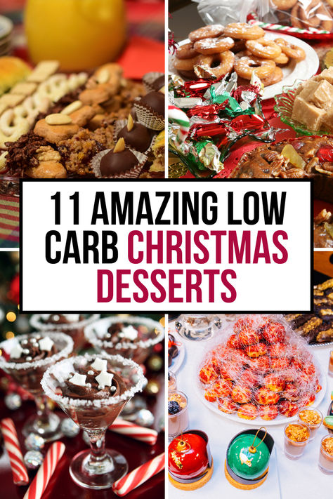 Indulge in the holidays with these 11 amazing low carb Christmas desserts! From keto chocolate banana bread to no-bake brownie bites, these dietitian-approved treats are perfect for satisfying your sweet tooth while keeping blood sugar balanced. Enjoy festive flavors without the guilt! Low Cal Christmas Desserts, Healthier Christmas Desserts, Christmas Keto Desserts, Low Sugar Christmas Treats, Low Carb Christmas Desserts, Low Calorie Christmas Treats, Low Calorie Christmas Desserts, Low Carb Christmas Treats, Healthy Christmas Dessert Recipes