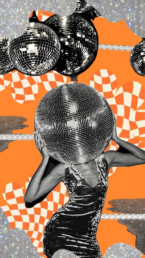 MURDER ON DA DANCE FLOOR #disco #discoball #discoaesthetic #neon #orange Rave Party Aesthetic, Disco Floor, Disco 80, Disco Aesthetic, Aesthetic Neon, Wine Logo, Disco Theme, Ava Max, Party Aesthetic