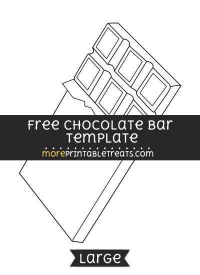 Free Chocolate Bar Template - Large Chocolate Bar Template, Chocolate Template, Chocolate Bar Wrapping, Writing Templates, Bar Art, Templates Printable Free, Box Template, Arts And Crafts Projects, Chocolate Bar