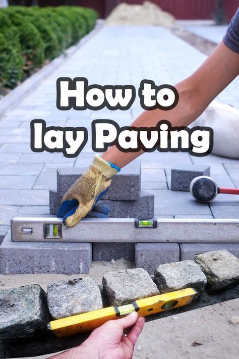 Learn the art of laying paving like a pro with our step-by-step guide! Our expert tips and tricks will help you create a stunning and durable paved area in no time. From choosing the right materials to preparing the site and laying the pavers, we've got you covered. Impress your friends and family with your DIY skills and enhance your home's outdoor space with our comprehensive guide on how to lay paving. Get started today! #DIYpaving #outdoorliving #homeimprovement Laying Pavers Diy, Laying Pavers, Laying A Patio, How To Lay Pavers, Pavers Diy, Brick Laying, Paving Slabs, Surface Water, Concrete Decor