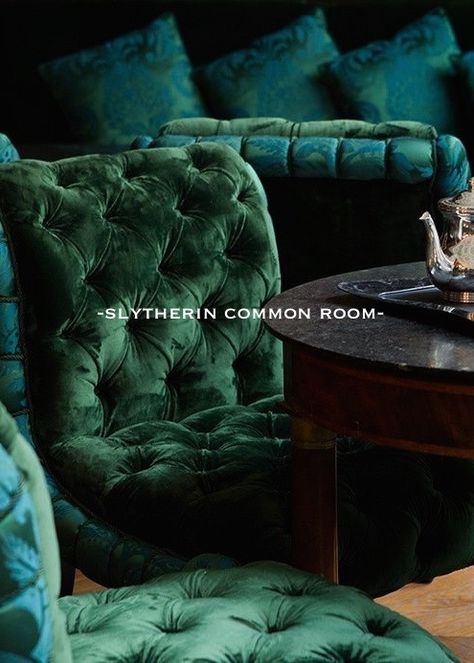 Slytherin Green Velvet Couch, Stars Wallpaper, Ivy House, Green Inspiration, By Any Means Necessary, Velvet Couch, Slytherin Aesthetic, Green Rooms, Green Aesthetic