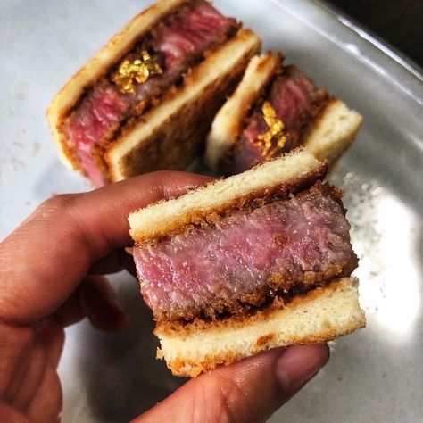 Wagyu Steak Sandwich, Katsu Sandwich, Katsu Sando, Japanese Wagyu, A5 Wagyu, Japanese Steak, Wagyu Steak, Chicken Steak, Steak Sandwich