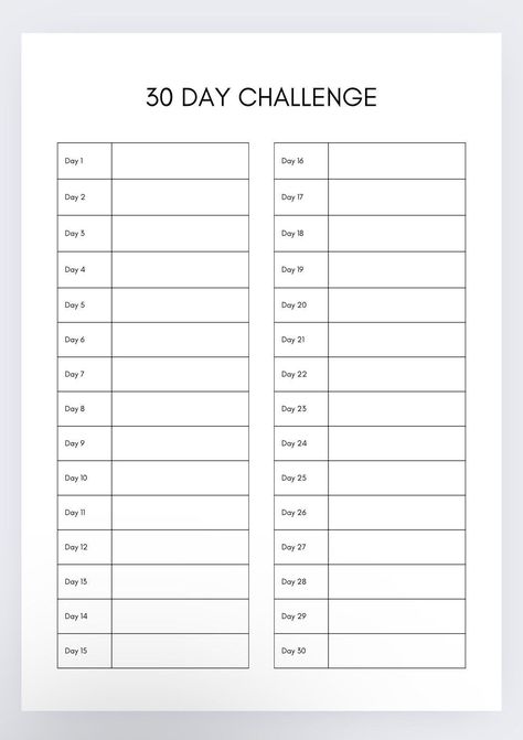 30 Day Challenge Template, 30 Day Tracker,challenge Template Productivity Planner,one Month Challenge Planner,monthly Planner,30 Day Plans - Etsy em 2024 30 Day Challenge Template, 1 Month Challenge, One Month Challenge, 30 Day Tracker, Ipad Templates, Planning Sport, Day Tracker, Project Planner Template, Challenge Template