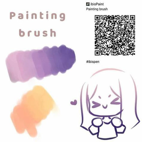 Paint Brush Drawing, Paint Brush Art, Brush Drawing, Painting Brush, Custom Pens, Paint Code, Digital Painting Tutorials, Ibis Paint, Anime Drawings Tutorials