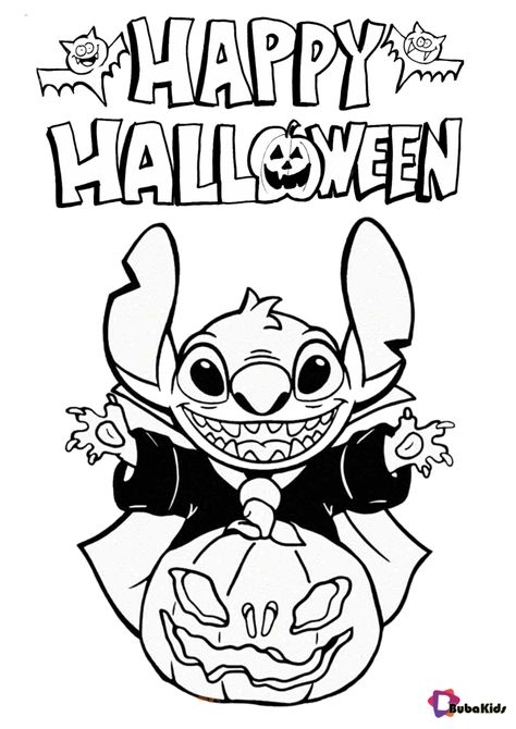 Stitch wishes you a happy Halloween 2020. Images about the 2020 Halloween celebration that you can immediately print and color. Collection of cartoon coloring pages for teenage printable that you can download and print. #HappyHalloween, #LiloAndStitch, #Stitch #HappyHalloween, #LiloAndStitch, #Stitch Halloween Crafts For Teenagers, Stitch Halloween Coloring Pages, Halloween Colouring Printables, Halloween Coloring Pages For Adults, Disney Halloween Coloring Pages, Halloween Coloring Pictures, Stitch Coloring, Halloween Coloring Pages Printable, Cute Halloween Coloring Pages