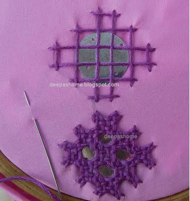 Fixing Shisha(mirror) with Kutch embroidery Rug Diy, Kutch Embroidery, Kutch Work Designs, Editing Techniques, Kutch Work, Hand Embroidery Videos, Hand Embroidery Tutorial, Embroidery Stitches Tutorial, Hand Work Embroidery