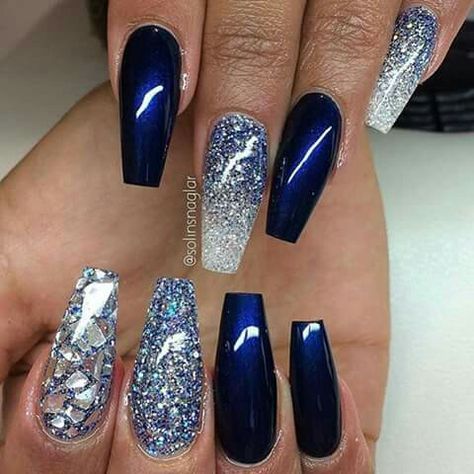 Silver Nail Designs, Silver Nail, Braided Bun, Silver Nails, Hot Nails, Prom Nails, Fabulous Nails, Fancy Nails, Nail Arts