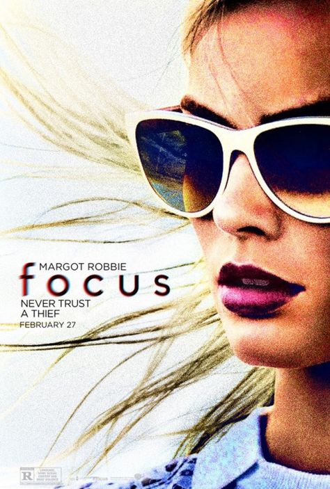 Margot Robbie Focus, Focus Movie, Margot Robbie Poster, Focus Poster, Indie Movie Posters, New Movie Posters, Best Movie Posters, Inspirational Movies, Tv Series Online