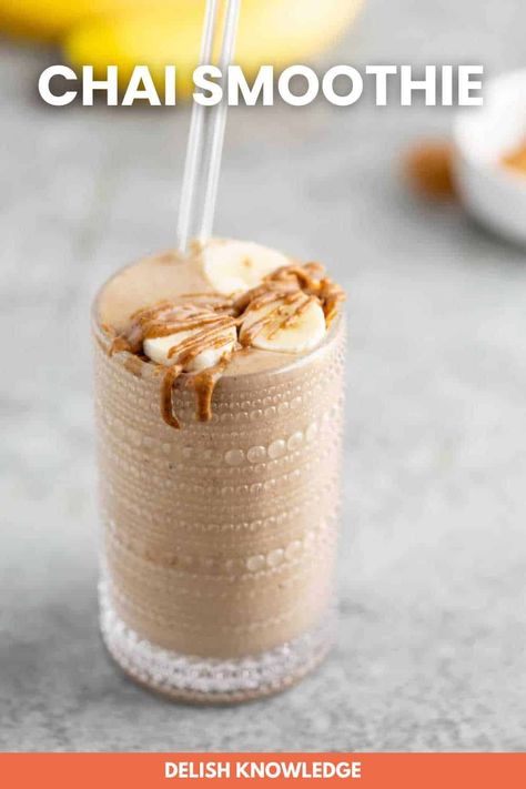 Chai Smoothie 40 Chai Protein Smoothie, Chai Smoothie Recipes, Homemade Chai Spice, Chai Spice Blend, Chai Smoothie, Lush Desserts, Coconut Cream Recipes, Cranberry Smoothie, Creamsicle Smoothie