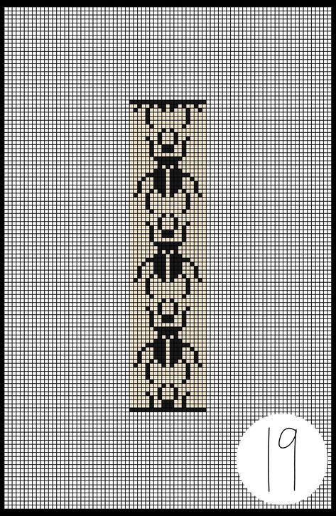 Bead Tapestry Patterns, Beaded Tapestry Patterns, Knife Cross Stitch, Crochet Pattern Grid, Graph Crochet, Bead Loom Designs, Pixel Crochet, Tapestry Crochet Patterns, Crochet Design Pattern