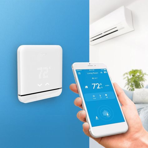 Tado Smart Air Conditioner and Heater Controller WiFi  Compatible with iOS and Android Works with Amazon Alexa * Check out the image by visiting the link. (This is an affiliate link) #portableairconditioner Smart Home Illustration, Smart Air Conditioner, Smart Home Control, Secret Storage, 3d Printed Metal, Hot Gifts, Portable Air Conditioner, Handbags Affordable, Mystery Book