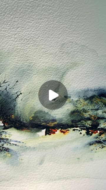 Watercolour Videos Tutorials, Watercolor Scenery Tutorial, Watercolour Abstract Landscape, Abstract Watercolour Painting, Abstract Landscape Painting Watercolor, Landscape Paintings Watercolor, Loose Watercolor Landscape, Abstract Landscape Painting Acrylic, Abstract Watercolor Tutorial