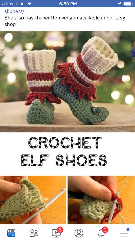 Crochet Christmas Elf, Crochet Elf, Elf Slippers, Crocheted Slippers, Christmas Socks Gift, Elf Shoes, Diy Slippers, Christmas Slippers, Crochet Slipper Pattern