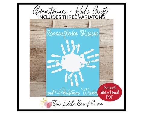 Document Frame, Winter Wishes, Footprint Art, Kid Craft, Handprint Crafts, Merry Christmas Wishes, Diy Crafts For Kids Easy, Handprint Art, Printable Crafts