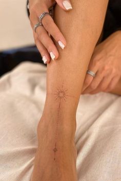 #BEAUTY, #RELATIONSHIPS #Fashion #Animals #Outfits #Winter Outfits #Animals Inner Ankle Tattoos, Small Spiritual Tattoos, Ankle Tattoo Ideas, Whimsical Stars, Creative Tattoo Ideas, Ankle Tattoo Designs, Tattoo Spots, Ankle Tattoos For Women, Ankle Tattoos