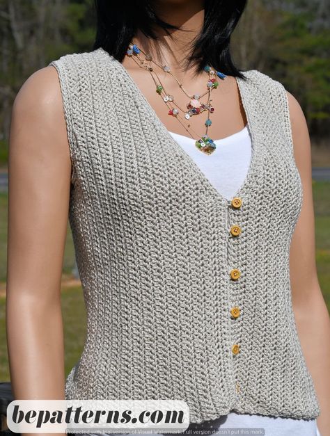 Crochet vest pattern free easy