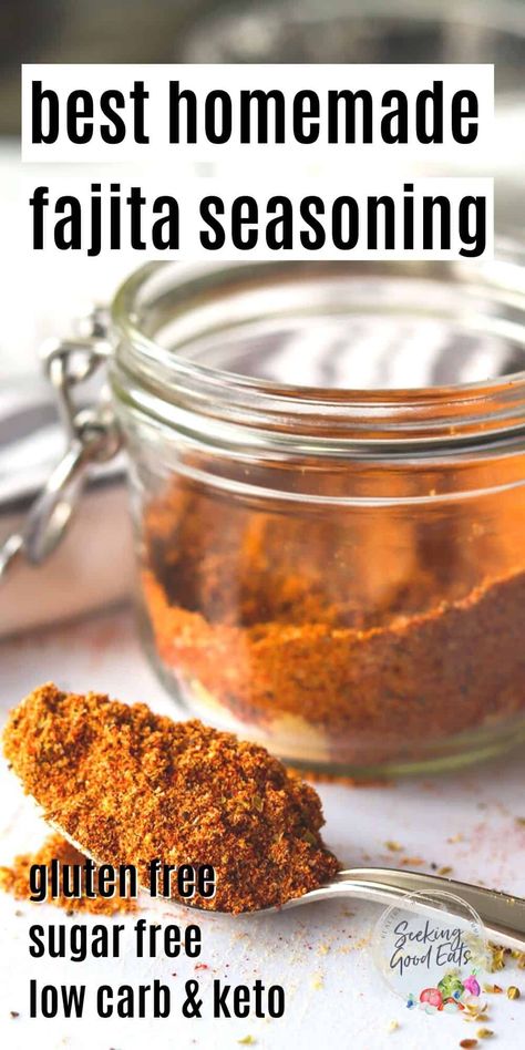 Best Fajita Seasoning, Fajita Recipes, Easy Fajita Recipe, Fajita Seasoning Recipe, Fajita Mix, Fajita Seasoning Mix, The Boiled Egg Diet, Homemade Seasoning, Homemade Fajita Seasoning