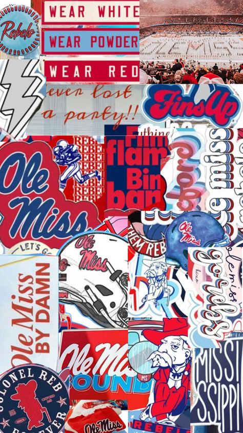 Hotty Toddy, Ole Miss Rebels, Ole Miss, Grad Parties, Wearing Red, Collage