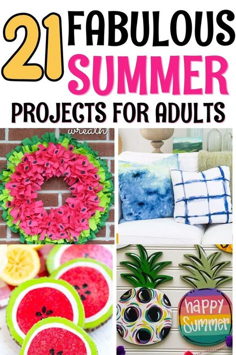 Summer Projects For Adults, Summer Crafts For Adults, Easy Summer Crafts, June Crafts, August Crafts, Summer Arts And Crafts, Hawaiian Crafts, Hanging Crafts, Boho Crafts