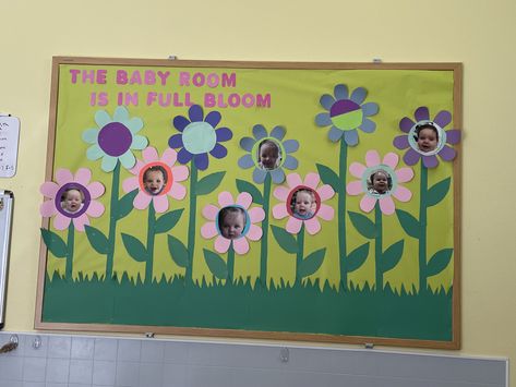 Infant Room Daycare Decorations Baby, Infant Room Family Board, Infant Room Class Theme, Spring Bulletin Boards Infants, Welcome To The Infant Room, Posters For Infant Classroom, Infant Room Daycare Decorations Spring, Infant Crafts Daycare March, Infant Wall Decor Daycare