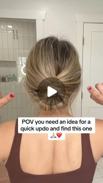 Easy Hairstyles For Medium Hair Updo, Easy Diy Updos For Long Hair, Cute Easy Updos For Long Hair, Quick And Easy Updos For Medium Hair, Easy Work Updos, Hairstyles Updo Easy, Cute Easy Updos, Updo For Medium Hair, Quick Easy Updos