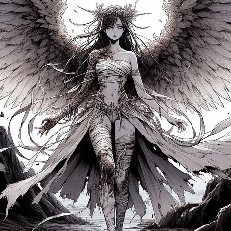 The Fallen Angel, Dark Arts, Word Document, Angel Aesthetic, Demon Art, Angels And Demons, Fallen Angel, Anime Inspired, Dark Fantasy Art