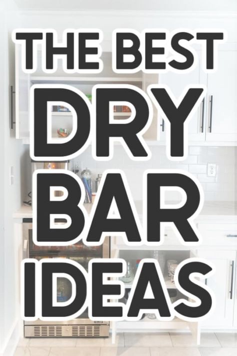 Remodel Bar Ideas, Back Bar Ideas Basements, Basement Bar Themes, Fun Bar Room Ideas, Basement Wet Bar With Ice Maker, Basement Drink Station, Unique Dry Bar Ideas, Bar Entertainment Ideas, Dry Bar Set Up