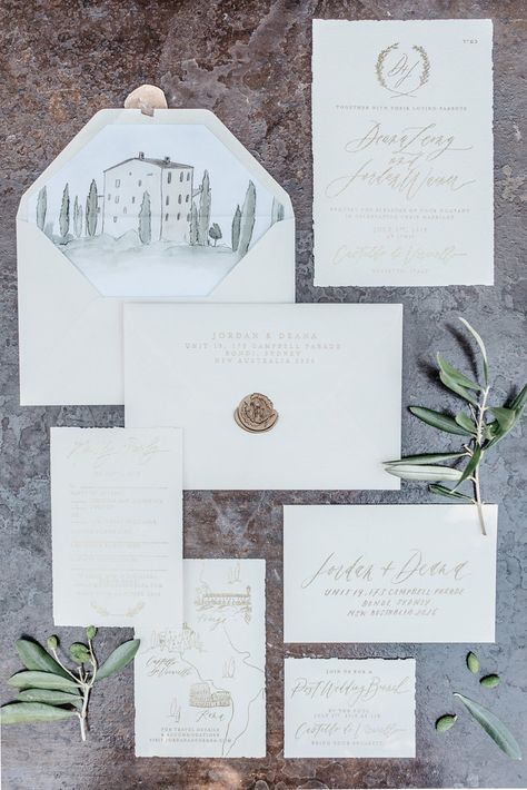 Tuscan Wedding Theme, Tuscan Inspired Wedding, Tuscan Wedding, Trendy Wedding Invitations, Wedding Invitation Inspiration, Wedding Invitations Romantic, Countryside Wedding, Fall Wedding Invitations, Destination Wedding Invitations