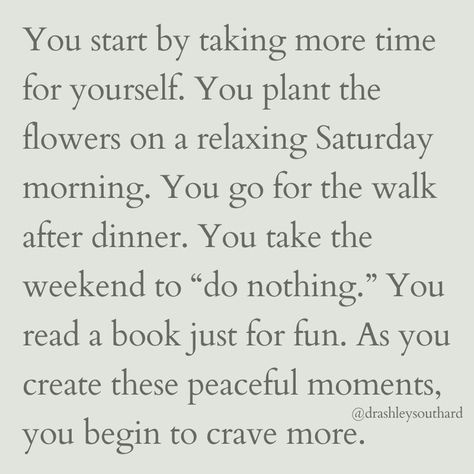 Urgency fuels Overfunctioning. Until this frenetic, angsty pace burns you out and leaves you completely drained. The Self-Restored Woman values a slower pace, allowing her to breathe, smile, feel, discern, and respond. 🌸 A pace that makes space for her to feel the joy of the life she is hand-crafting, centered around what lights her up 🦋 #overfunctioningwoman #selfrestorationismine #slow #fightorflight #nervoussystem #nervoussystemregulation #relationships #relationshipgoals #marriage ... Change Of Pace Quote, Draining Relationship Quotes, Feeling Calm, Peaceful Mind, Im A Survivor, Feeling Drained, Emotional Awareness, Self Centered, Words Worth