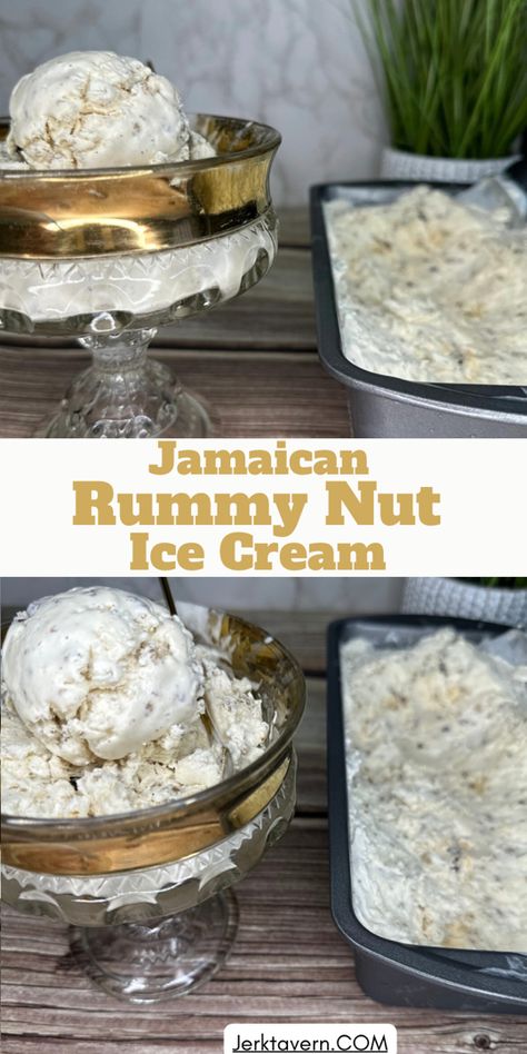 Jamaican Rummy Nut Ice Cream Grape Nut Ice Cream, Coconut Condensed Milk, Jamaican Desserts, Rum Raisin Ice Cream, Aesthetic Cream, Paleo Ice Cream, Cream Donut, Cream Sauce Pasta, Dessert Homemade