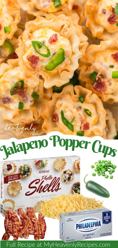 Jalapeno Popper Cups Jalapeno Popper Cups, Wonton Cups Appetizers, Jalapeno Appetizer, Superbowl Party Appetizers, Phyllo Shells, Football Super Bowl, Simple Appetizer, Crafty Morning, Game Day Football