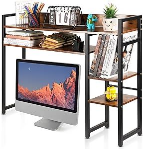 Dorm Desk, Desktop Bookshelf, Dorm Design, Desktop Shelf, Bookshelf Organization, Organizer Shelf, Shelf Desk, Bookshelf Storage, Desk Hutch