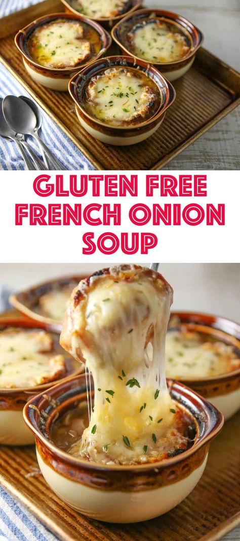 Gluten Free French Onion Soup, French Onion Soup Recipe, Onion Soup Recipes, Iowa Girl Eats, Free In French, Melty Cheese, Caramelized Onion, French Onion Soup, Pantry Staples