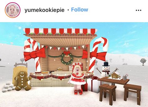 Bloxburg Christmas, Blocksburg Room Ideas￼, House Decals, House Decorating Ideas Apartments, Tiny House Layout, Christmas Decals, Store Layout, Bloxburg Decal Codes, Cute Canvas Paintings