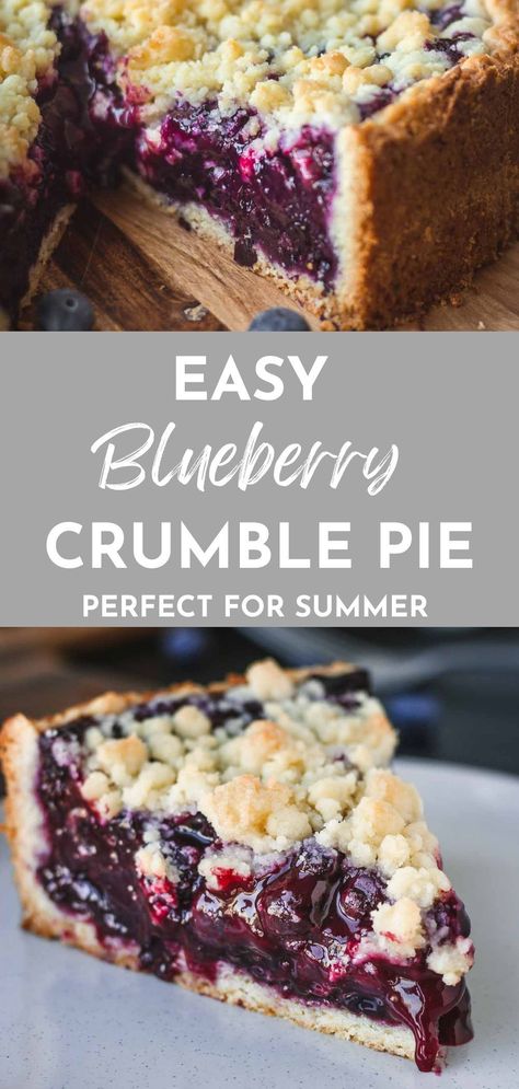 An easy Traditional German Blueberry Cake Recipe with Homemade Blueberry Pie Filling and Streusel Topping! This Blueberry Kuchen Recipe is a keeper