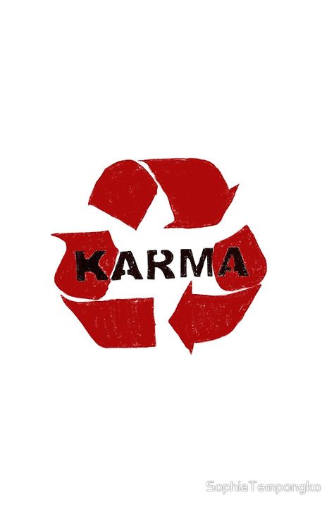 Karma  click on the picture to view this design on clothes you can purchase. Tshirt Design Ideas Graphic Tees, Tattoo Karma, Design On Clothes, Funny Graphic Design, Y2k Stickers, Funny Patches, Heat Press Designs, Graphic Design Images, Graphic Design Humor