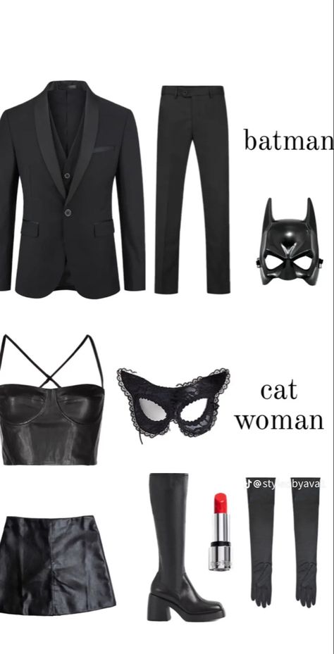 Catwoman Halloween, Catwoman Halloween Costume, Batman Catwoman, Couples Halloween Costume Ideas, Best Couples, Halloween Costume Ideas For Couples, Costume Ideas For Couples, Classy Halloween Costumes, Matching Halloween Costumes