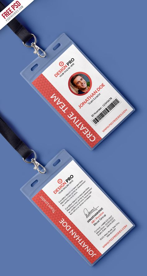 Office Identity Card Template PSD | PSDFreebies.com Identity Card Template, Id Card Design Template, Id Card Design, Identity Card Design, Employee Id Card, Employees Card, Card Design Template, Company Id, Badge Template